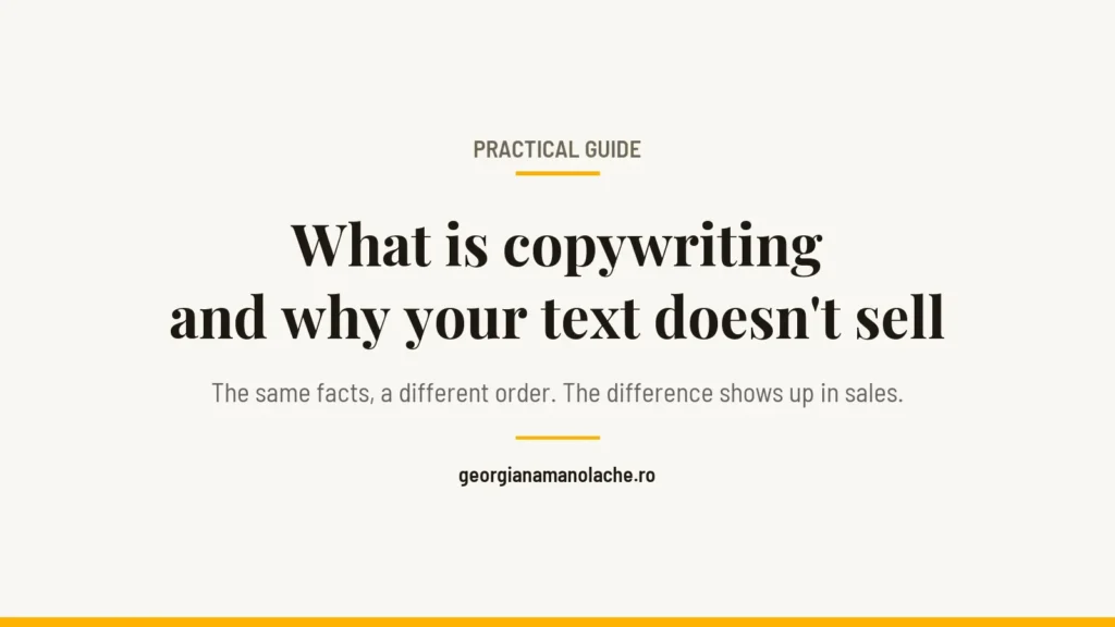 What is copywriting and why your text doesn't sell
